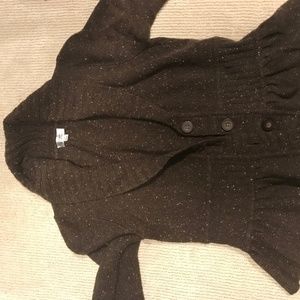 Tahari Arthur S. Levine Speckled Brown Sweater